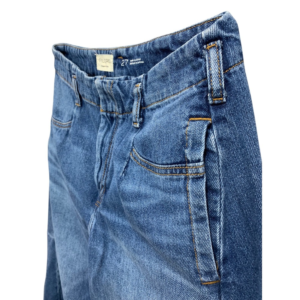 Size 27 Anthropologie Pilcro Georgia Full-Length High-Rise Barrel Jeans - Picture 4 of 10